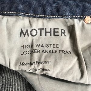 Mother Jeans high waisted looker ankle fray jeans